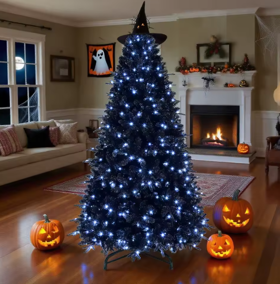Hollyvia™ Prelit Black Christmas Tree