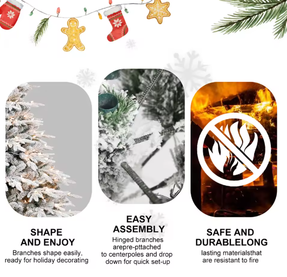 Hollyvia™ SnowFrost Prelit Christmas Tree