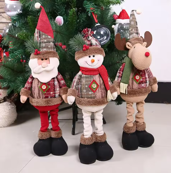 Hollyvia™ Santa & Friends Plush Dolls
