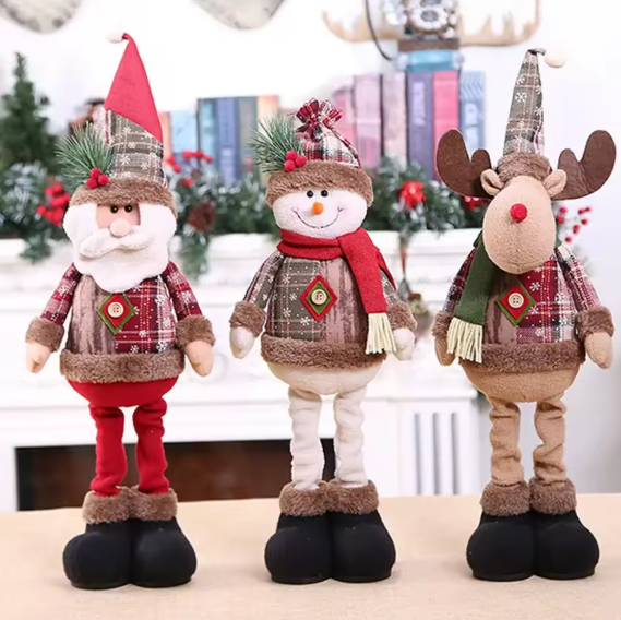 Hollyvia™ Santa & Friends Plush Dolls