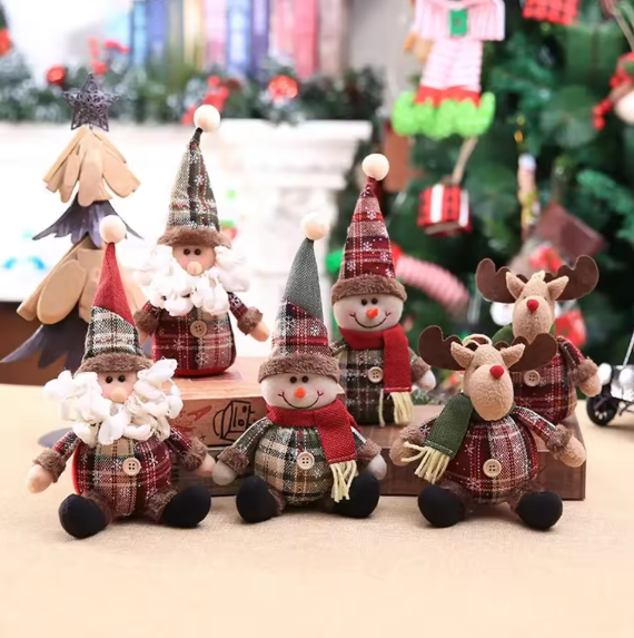 Hollyvia™ Santa & Friends Plush Dolls