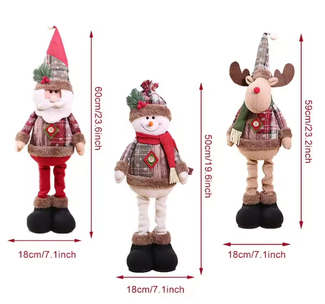 Hollyvia™ Santa & Friends Plush Dolls