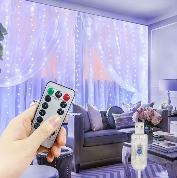 Hollyvia™ Curtain Garland Fairy Lights